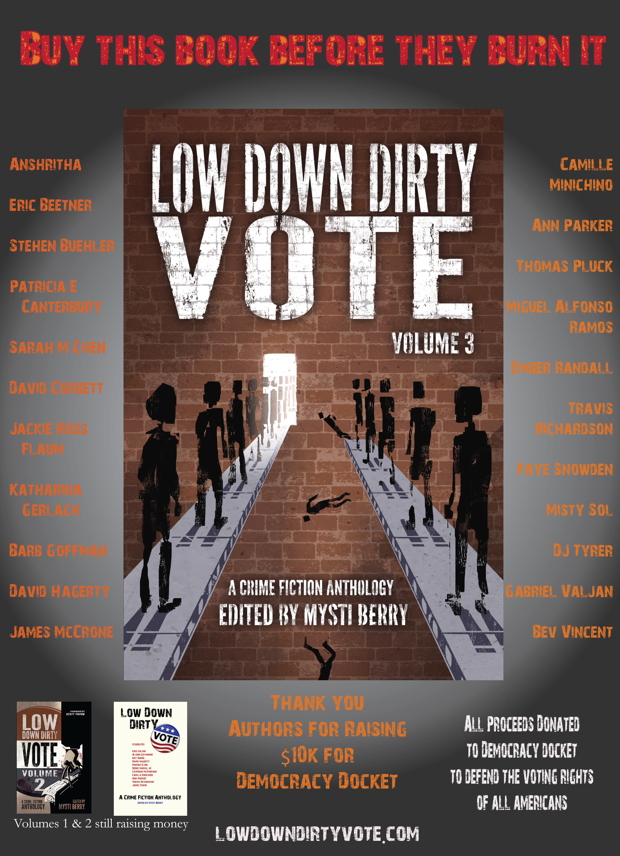 Ad for Low Down Dirty Vote Volume 3