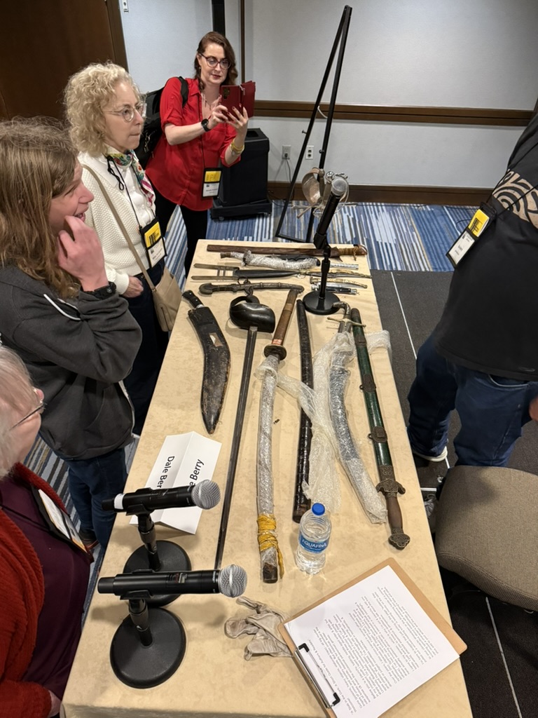 A selection of bladed weapons